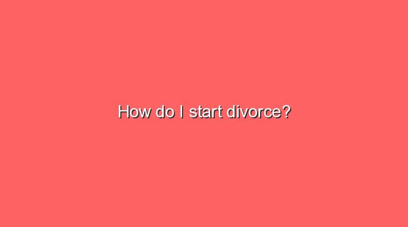 how do i start divorce 9310