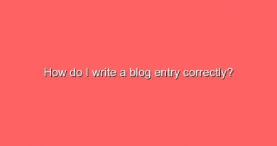 how do i write a blog entry correctly 7638