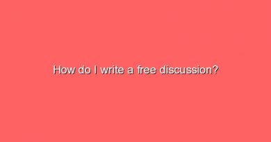 how do i write a free discussion 7076