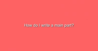how do i write a main part 6507
