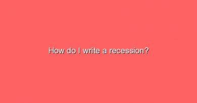 how do i write a recession 5818