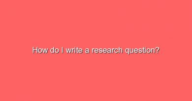 how do i write a research question 7811