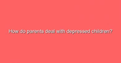 how do parents deal with depressed children 9574