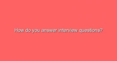 how do you answer interview questions 8327