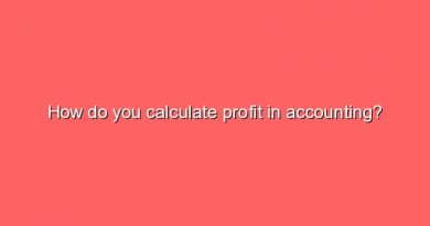 how do you calculate profit in accounting 8913
