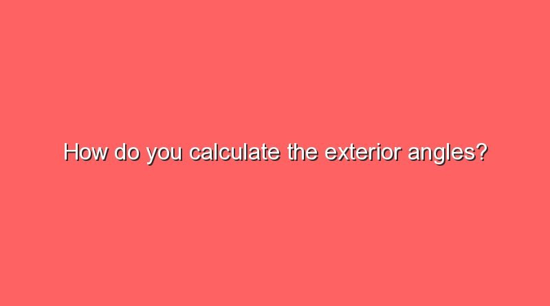 how do you calculate the exterior angles 11719