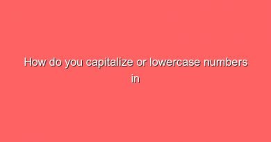 how do you capitalize or lowercase numbers in words 8296