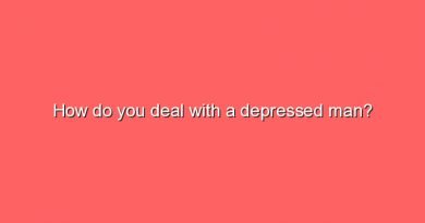 how do you deal with a depressed man 9614
