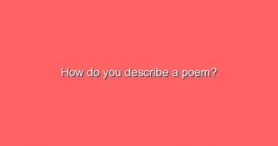 how do you describe a poem 7855