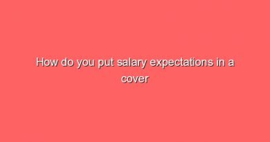 how do you put salary expectations in a cover letter 8230
