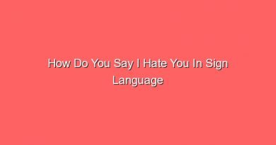 how do you say i hate you in sign language 13363
