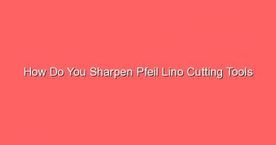 how do you sharpen pfeil lino cutting tools 15159