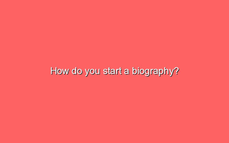 how-do-you-start-a-biography-sonic-hours