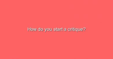 how do you start a critique 7752