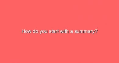 how do you start with a summary 2 6878
