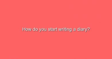 how do you start writing a diary 9989