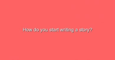how do you start writing a story 9027