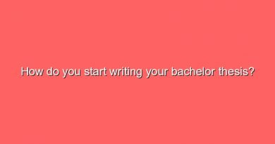 how do you start writing your bachelor thesis 7858