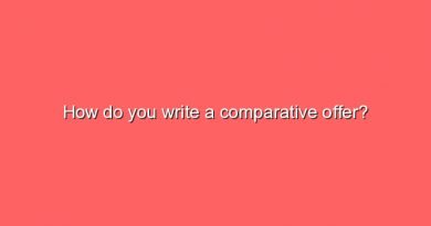 how do you write a comparative offer 8953