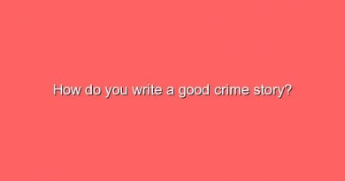 how do you write a good crime story 9165