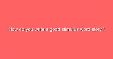 how do you write a good stimulus word story 7001