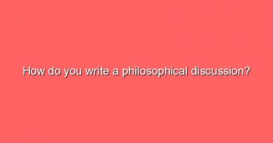 how do you write a philosophical discussion 6990