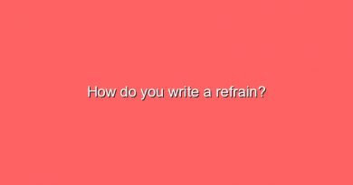 how do you write a refrain 11626