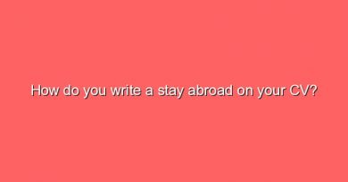 how do you write a stay abroad on your cv 6310