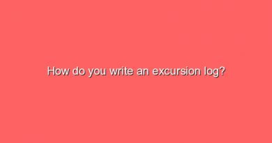 how do you write an excursion log 7051