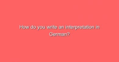 how do you write an interpretation in german 6577