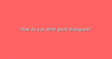 how do you write good dialogues 6894