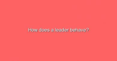 how does a leader behave 8764