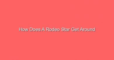 how does a rodeo star get around 13162