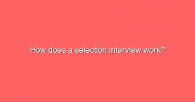 how does a selection interview work 9566
