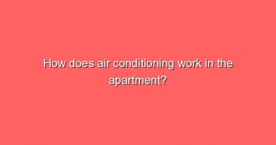 how does air conditioning work in the apartment 9854