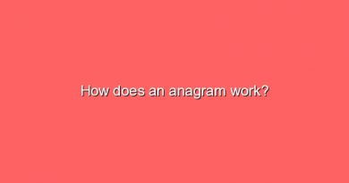 how does an anagram work 11211