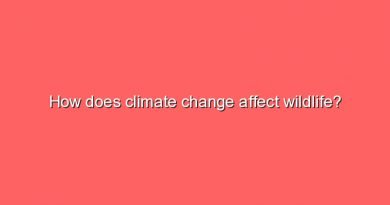 how does climate change affect wildlife 6635