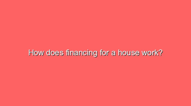 how does financing for a house work 7263