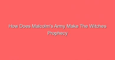 how does malcolms army make the witches prophecy come true 14126