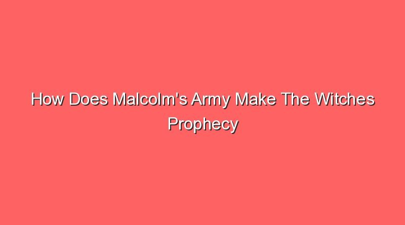 how does malcolms army make the witches prophecy come true 14126
