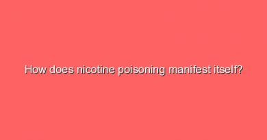 how does nicotine poisoning manifest itself 8226