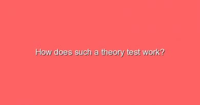 how does such a theory test work 5823