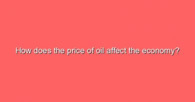 how does the price of oil affect the economy 10706