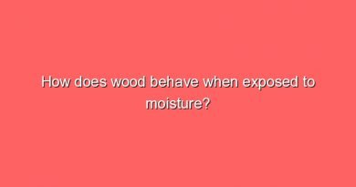 how does wood behave when exposed to moisture 8021