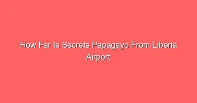 how far is secrets papagayo from liberia airport 15225