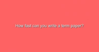 how fast can you write a term paper 7440