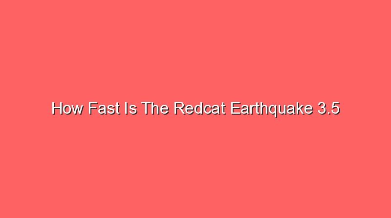 how fast is the redcat earthquake 3 5 15213