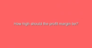 how high should the profit margin be 5196
