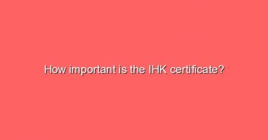 how important is the ihk certificate 8920