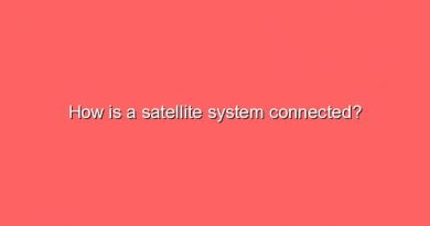 how is a satellite system connected 8016